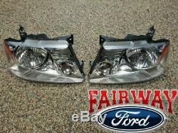 04 thru 08 F-150 OEM Genuine Ford Parts LH & RH Head Lamp Light PAIR Brand New