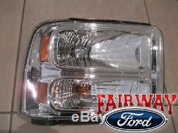 06 & 07 Super Duty F250 F350 F450 F550 OEM Ford LH & RH Head Lamp Light PAIR NEW