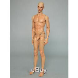 1/4 BJD Doll Boy Man Resin Naked Unpainted Body + Free Eyes + Face Makeup Head