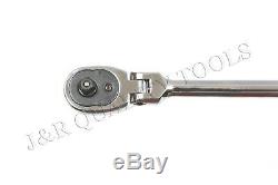 1/4 Drive x 11 Long Extra Long Flexible Head Ratchet Quick release