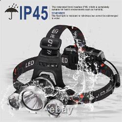 1-50X Super Bright Waterproof Head Torch Headlight LED USB Rechargeable Headlamp