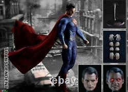 1/6 BY-ART BY-013 Superman Clark Kent 12 Action Figure with 2 HEADS USA STOCK