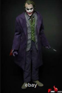 1/6 Joker 12'' FULL Figure With TWO HEADS Fire A001 Batman The Dark Knight USA