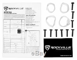 (1) Rockville RTP32B Totem Moving Head Light Stand+Black+White Scrims+Carry Bags