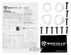 (1) Rockville RTP32W Totem Moving Head Light Stand+Black+White Scrims+Carry Bags