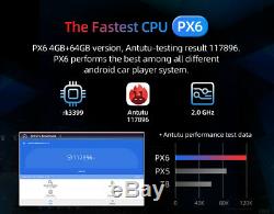 10.1'' PX6 Octa Core 4+64GB Car Radio GPS Head Unit Android 10.0 HDMI Universal