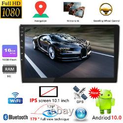 10.1 inch Car Stereo MP5 Player Android 10.0 WiFi GPS Navi FM Radio Head Unit