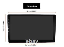 10.1Double 2 DIN Android 10 Car Stereo GPS Head Unit FM/AM Player Car Play 4G