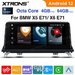 10.25 Android 12 Car Stereo GPS Radio Head Unit 4+64G For BMW X5 E70 X6 E71 CCC