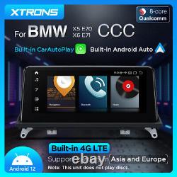 10.25 Android 12 Car Stereo GPS Radio Head Unit 4+64G For BMW X5 E70 X6 E71 CCC