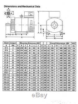 10KW ST Generator Head 1 Phase for Diesel or Gas Engine 60Hz 120/240 Volt