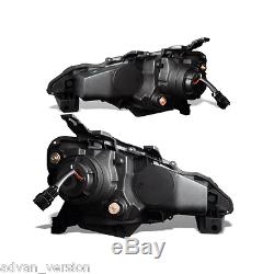 12-15 WINJET Scion FRS GT 86 DRL JDM Style LED Headlights Black Head Lamps SET