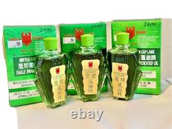 12 x 24ml Eagle Brand Medicated Oil Rub Muscle Head Ache Pain Relief UK SELLER