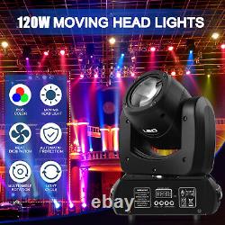 120W RGBW Moving Head Stage Lighting LED Spot Beam DMX Disco DJ Party GOBO Light