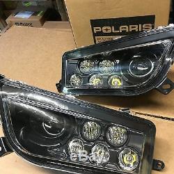 16-20 POLARIS GENERAL 1000 LED HEADLIGHT CONVERSION KIT-USA headlights BLACK