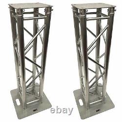 (2)DJ Lighting Aluminum Truss Light Weight Dual 4.92 ft Totem System Moving Head