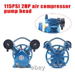 2 HP 2 Piston V-Type Twin Cylinder 1050rpm/min Air Compressor Pump Head Air Tool