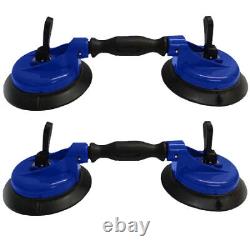 2 x WINDSCREEN GLASS LIFTER DOUBLE SUCTION CUP FLEXIBLE HEAD WITH LARGER CUPS