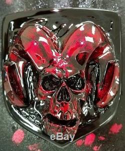 2000-2018 DODGE RAM SKULL HEAD 1500/2500/3500 TAILGATE EMBLEM -by Sloan Product