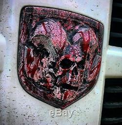 2000-2018 DODGE RAM SKULL HEAD 1500/2500/3500 TAILGATE EMBLEM -by Sloan Product