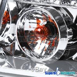 2002-2006 Cadillac Escalade LED Dual Halo Projector Headlights Head Lamps Clear