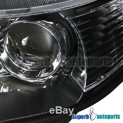 2004-2005 Acura TSX Headlights Projector Head Lamp JDM Black