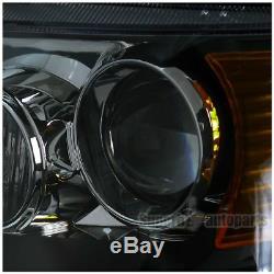 2004-2005 Acura TSX Sedan 4dr Projector Headlights Head Lamps Black