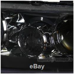 2004-2005 Acura TSX Sedan 4dr Projector Headlights Head Lamps Black