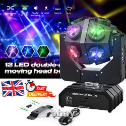 200W Moving Head 12 LED Rotating Beam DMX Stage Light RGBW DJ Disco Party Club