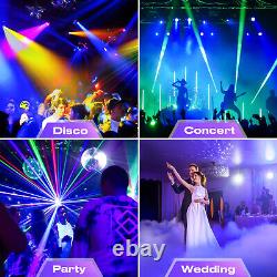 200W Moving Head 12 LED Rotating Beam DMX Stage Light RGBW DJ Disco Party Club