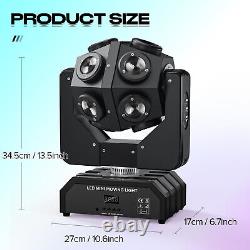 200W Moving Head 12 LED Rotating Beam DMX Stage Light RGBW DJ Disco Party Club