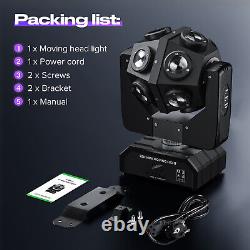 200W Moving Head 12 LED Rotating Beam DMX Stage Light RGBW DJ Disco Party Club