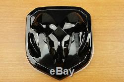 2013-2019 RAM 1500 2500 3500 Front and Rear Black Ram Head Emblem Set MOPAR OEM