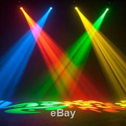 2PCS 30W RGBW Stage Lighting Spot GOBO LED Moving Head DMX Disco DJ Party Lights