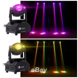 2PCS 60W DMX RGBW LED DJ Moving Head Stage Lighting Bar Beam Disco Party Lights