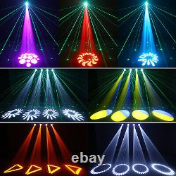 2PCS 80W Moving Head Light Rotatable Gobo Beam Light Aperture Effect Wedding DJ