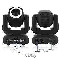 2PCS 80W Moving Head Light Rotatable Gobo Beam Light Aperture Effect Wedding DJ