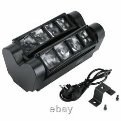 2PCS RGBW 8 LED Spider Moving Head Beam Stage Lighting DMX Disco Party DJ Light