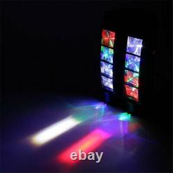 2PCS RGBW 8 LED Spider Moving Head Beam Stage Lighting DMX Disco Party DJ Light