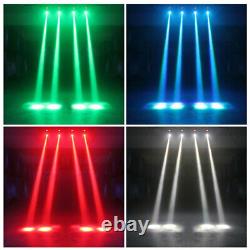 2PCS Stage Lighting RGBW LED Moving Head DMX DJ Club Beam Party Disco Spot Light