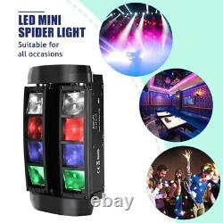 2Pcs 180W LED Spider Moving Head Stage Lighting RGBW Beam DMX Party DJ Light