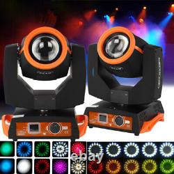 2X 7R 230W Beam Sharpy Moving Head Light, 17 Gobos RGBW Stage Lights DMX 16CH