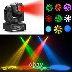 2x 60W RGBW Stage Lighting Spot GOBO LED Moving Head DMX512 Disco DJ Party Light