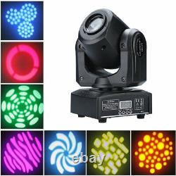 2x 60W RGBW Stage Lighting Spot GOBO LED Moving Head DMX512 Disco DJ Party Light