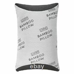 2x New Luxury Bamboo Memory Foam Pillow, Anti-Bacterial Orthopedic Head support