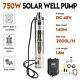 3 48v 750w Deep Well Solar Submersible Bore Hole Water Pump Head 140m`