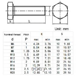 304 Stainless Steel Hex Head Bolts Hollow Screw M4 M5 M6 M8 M10 M12 M14 M16 M20