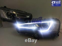 3D Neon LED DRL Bar Projector Head Lights for 07-17 Mitsubishi Lancer CJ EVO X