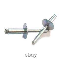 4.8mm Extra Large Flange Pop Rivets Aluminium/steel Blind Dome Head