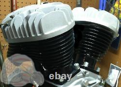45 WL Flathead 61 High Compression Flat Cylinder Head Set Aluminum Harley WLA